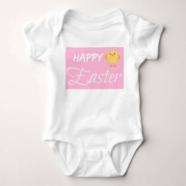 Happy Oaster Little Chick Baby Strampler (Vorderseite)