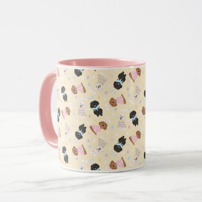 Happy Oaster Maltipoo Hunde Tasse (Vorderseite Links)