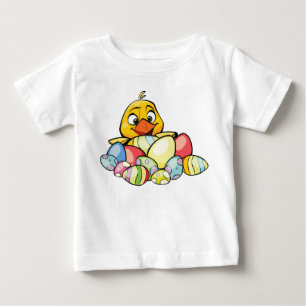 Happy Oaster mit Baby Chick & Ostereier T-shirt