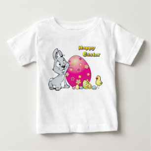 Happy Oaster mit Baby Chick & Ostersonne T-shirt