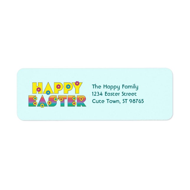 Happy Oaster mit Blume Typografie (Vorne)