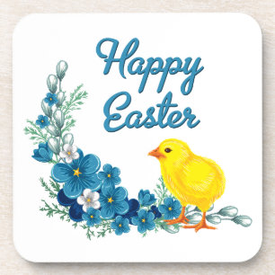 Happy Oaster mit einem Baby Chick Untersetzer
