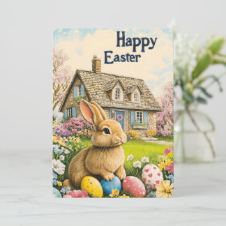 Happy Oaster Niedlich Bunny Cards Feiertagskarte