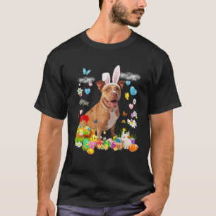 Happy Oaster Niedlich Bunny Dog Pitbull Eggs Baske T-Shirt