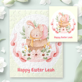 Happy Oaster Niedlich Bunny Personalisiert Name Gi