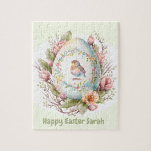 Happy Oaster Niedlich Egg personalisiert Jigsaw Pu