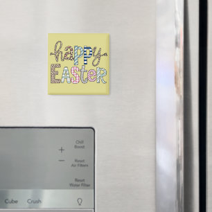 Happy Oaster Niedlich Floral Bunny Spring Leopard Magnet