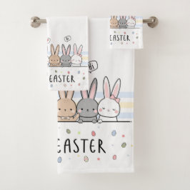 Happy Oaster Niedlich Oaster Bunnies Badhandtuch Set