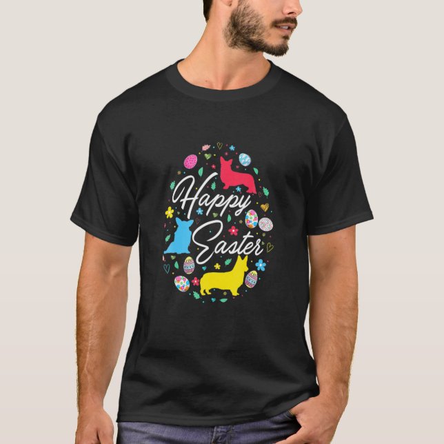 Happy Oaster Niedlich Ostereier Gestalten Spaß T-Shirt (Vorderseite)
