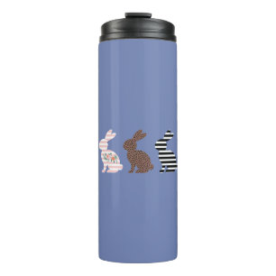 Happy Oaster Niedlich Osterleopard Bunny Rabbit Thermosbecher