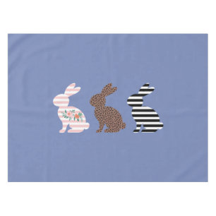 Happy Oaster Niedlich Osterleopard Bunny Rabbit Tischdecke
