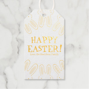 Happy Oaster niedlichen sonnigen personalisierten  Geschenkanhänger