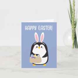 Happy Oaster niedlicher Pinguin mit sonnigen Ohren Karte
