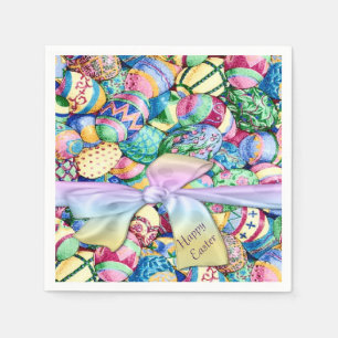 Happy Oaster Painted Eggs Napkins Serviette