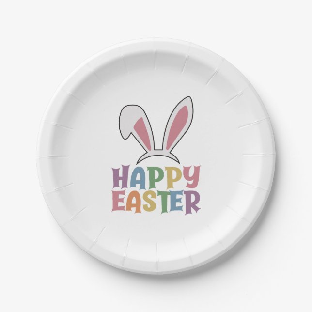 Happy Oaster Pappteller (Vorderseite)