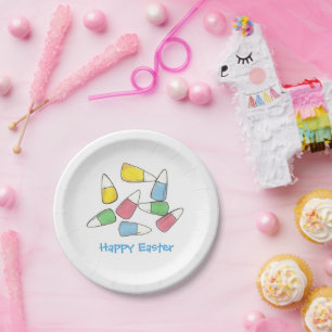Happy Oaster Pastel Candy Corn Candycorn Candies Pappteller