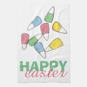 Happy Oaster Pastel Candy Corn Candycorn Küchentuch