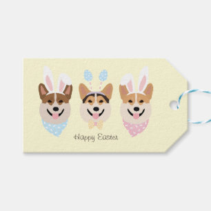Happy Oaster Pembroke Welsh Corgi Dogs Geschenkanhänger