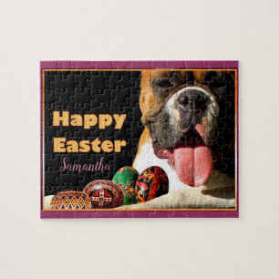 Happy Oaster personalisierter Boxer-Puzzle