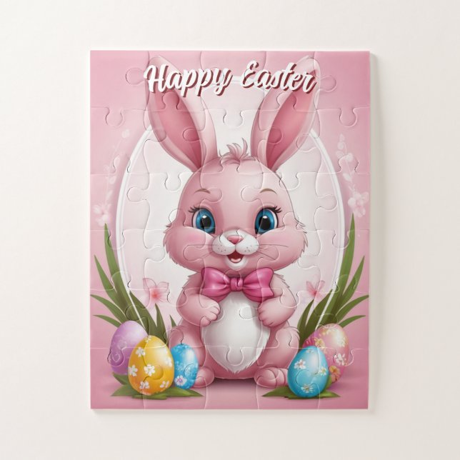 Happy Oaster Pink Bunny (Vertikal)