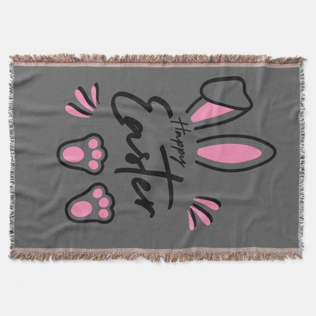 Happy Oaster (pink) Decke (Vorderseite)