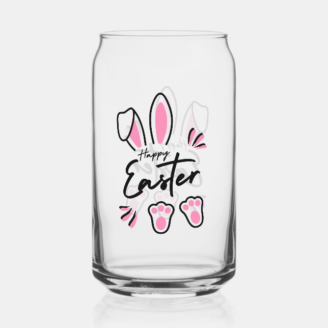 Happy Oaster (pink) Dosenglas (Vorderseite)