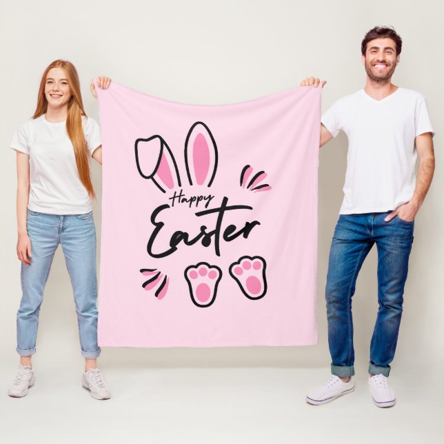 Happy Oaster (pink) Fleecedecke (Beispiel)