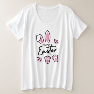 Happy Oaster (pink) Große Größe T-Shirt