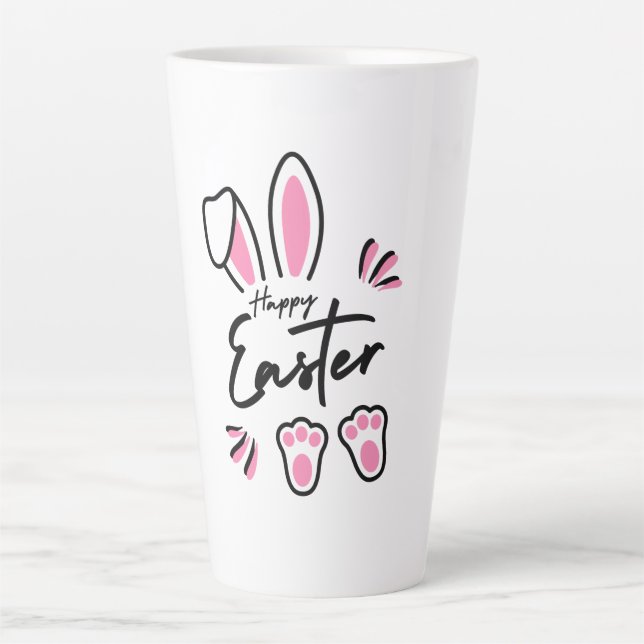 Happy Oaster (pink) Milchtasse (Vorderseite)