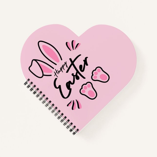 Happy Oaster (pink) Notizbuch (Vorderseite)