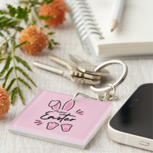 Happy Oaster (pink) Schlüsselanhänger