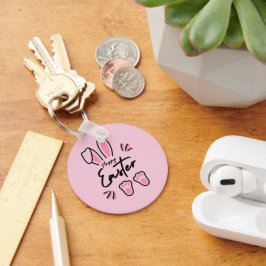 Happy Oaster (pink) Schlüsselanhänger