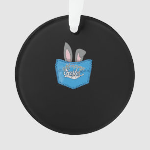 Happy Oaster Pop Peeking Bunny Ornament