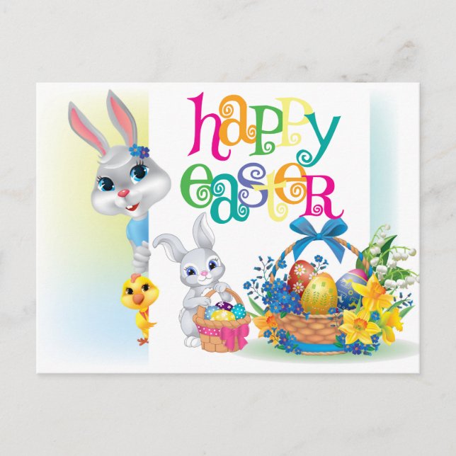 Happy Oaster Postcard Postkarte (Vorderseite)