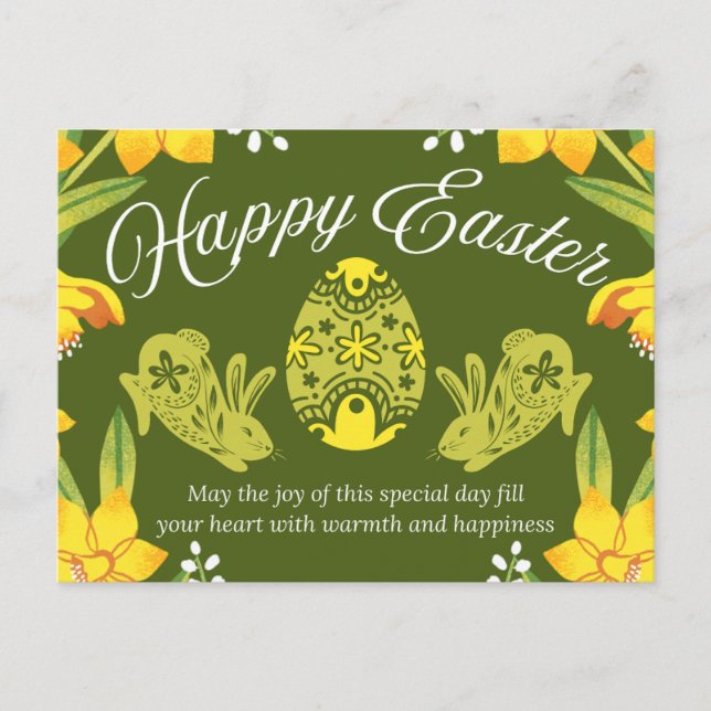 Happy Oaster Postkarte (Vorderseite)