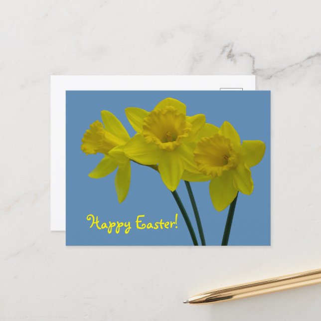 "Happy Oaster" Postkarte (Vorderseite/Rückseite Beispiel)