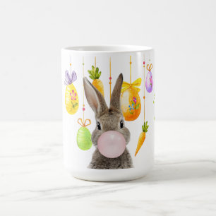 Happy Oaster Rabbit Blown Pink Bubble Gum Kaffeetasse