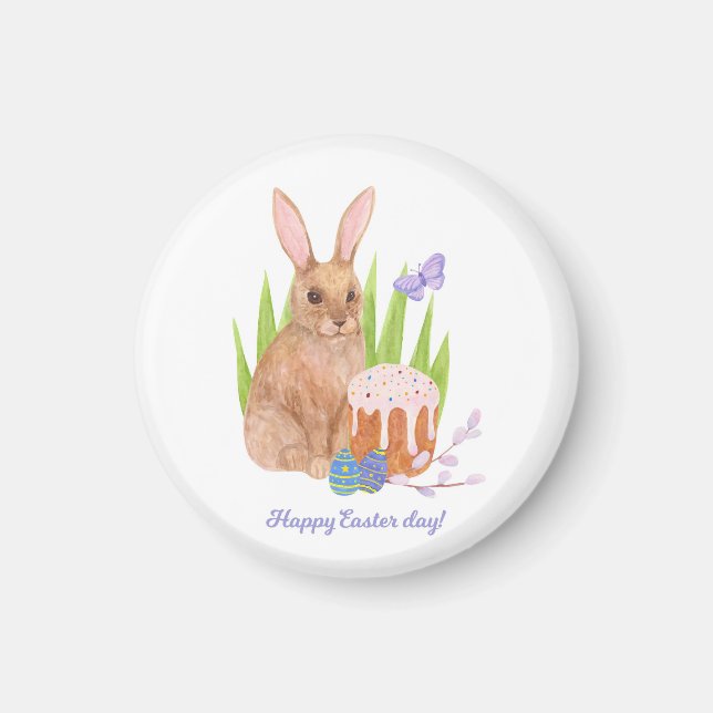 Happy Oaster Rabbit Magnet (Vorne)