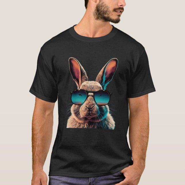 Happy Oaster Rabbit Sunglass Happy Oaster Egg Ost T-Shirt (Vorderseite)