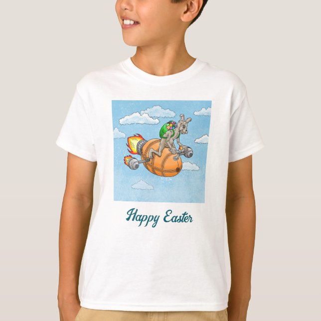 Happy Oaster Rabbit T-Shirt (Vorderseite)