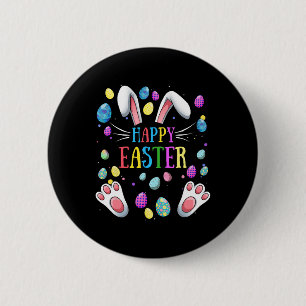 Happy Oaster Redewendungen Bunny Gifts Egg Graphic Button