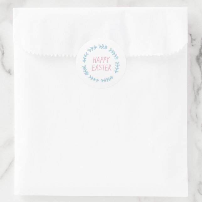 Happy Oaster Runder Aufkleber (Tasche)