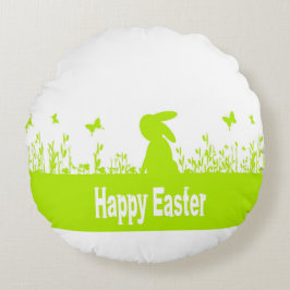 Happy Oaster Rundes Kissen