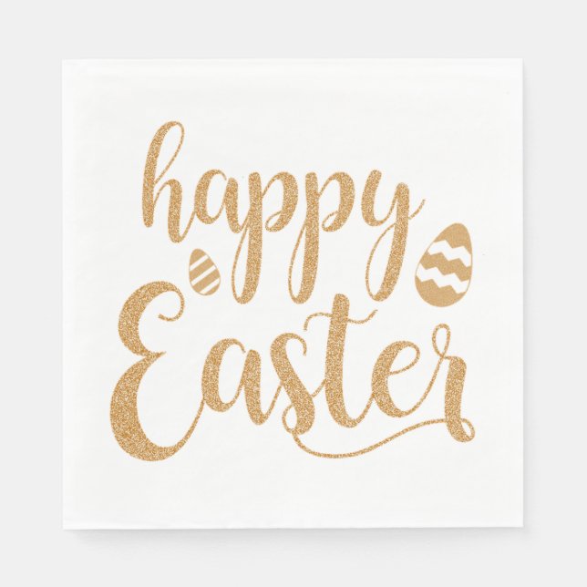 Happy Oaster Serviette (Vorderseite)