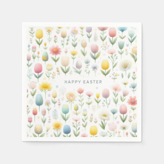 Happy Oaster Serviette (Vorderseite)