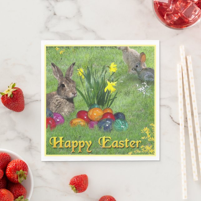 Happy Oaster Serviette (Beispiel)