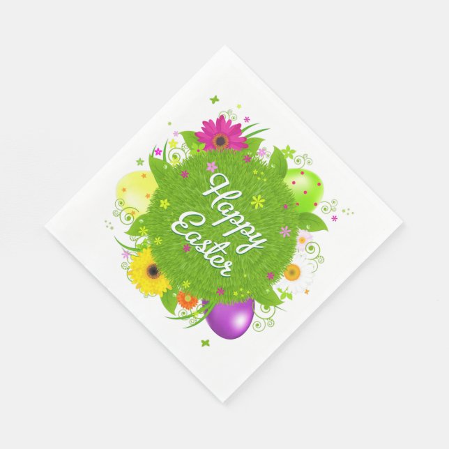 Happy Oaster Serviette (Ecke)