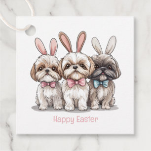 Happy Oaster Shih Tzu Hogs Geschenkanhänger