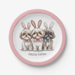 Happy Oaster Shih Tzu Hogs Pappteller