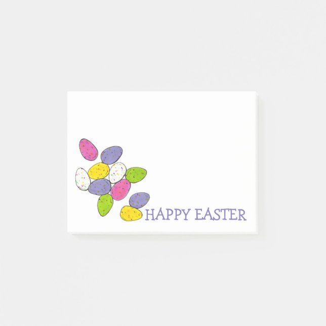 Happy Oaster Speckled Malted Milk Candy Eggs Post-it Klebezettel (Vorderseite)